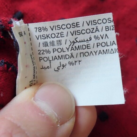 red sweater with black polka dots, Mango MNG, size XS - Picture 7 of 7